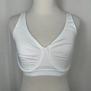 Natori Recharge Underwire Sports Bra Size 34D Runs Small White 7543241